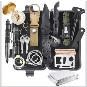 Emergency Survival Kit 30 in 1 Tactical Gear Outdoor Camping Hiking Tool Kit New